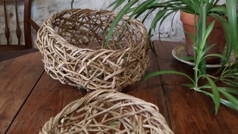 Petite corbeille en lierre