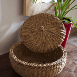 Boîte à bijoux en toron de papier recyclé