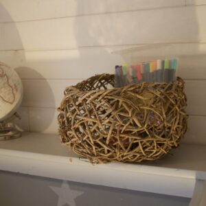 Grande corbeille en lierre